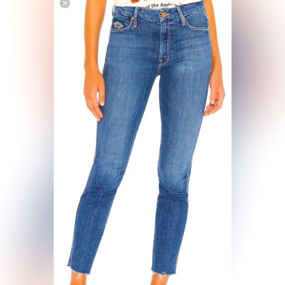 Mother Jeans High Waisted Double Looker Ankle Fray - 28 - EUC - Picture 3 of 8